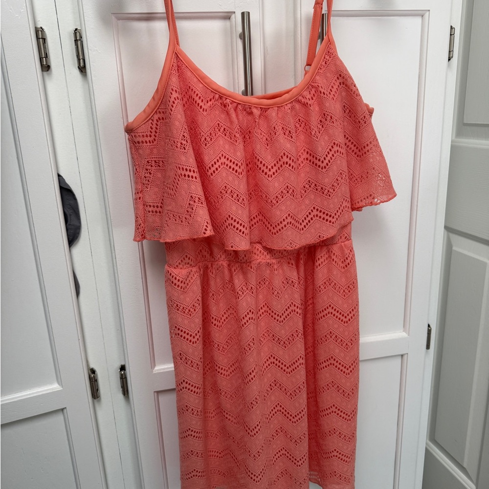 Bailey Blue Peach Lace Dress